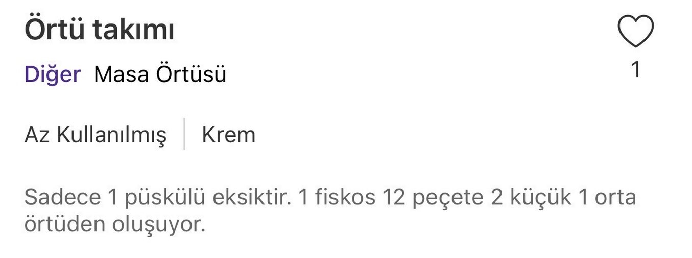 İşlemeli Beyaz Masa Örtüsü - Görsel 3