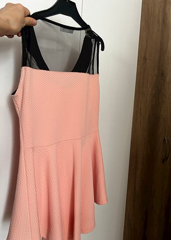 Zincir Detaylı Pudra Midi tüllü  Bluz - Görsel 4