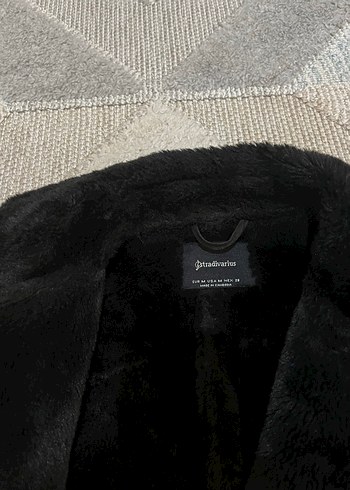 Siyah Süet Kadın Biker Ceket Kürklü - Görsel 4