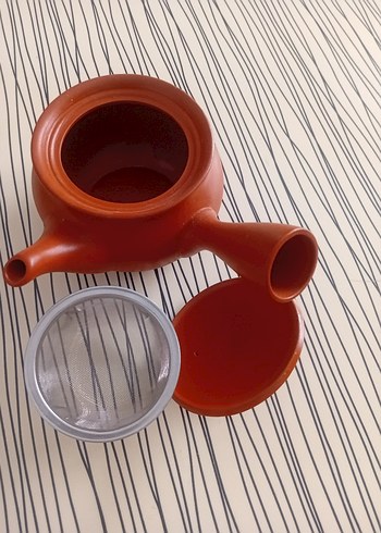 Beden Koyu Kırmızı Seramik Çaydanlık
