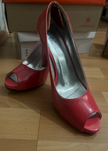 Kadın Fuşya Rugan Stiletto Topuklu Ayakkabı - Görsel 2