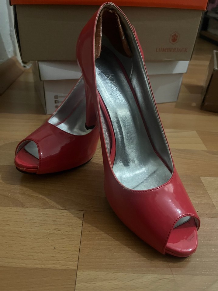 Kadın Fuşya Rugan Stiletto Topuklu Ayakkabı - Görsel 2