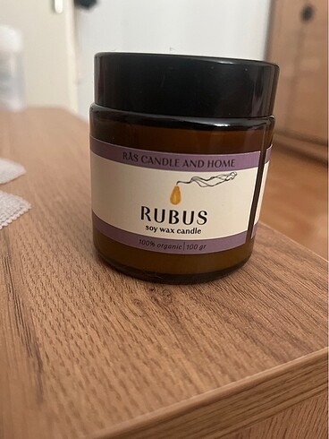 Rubus soy wax candle