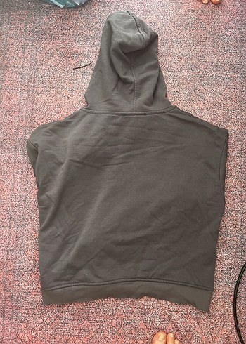 Defacto Gri Kapüşonlu Fermuarlı Kadın Sweatshirt