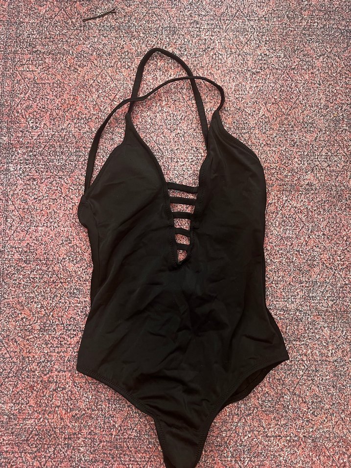 Siyah Strappy Gotik Mayo - Görsel 4