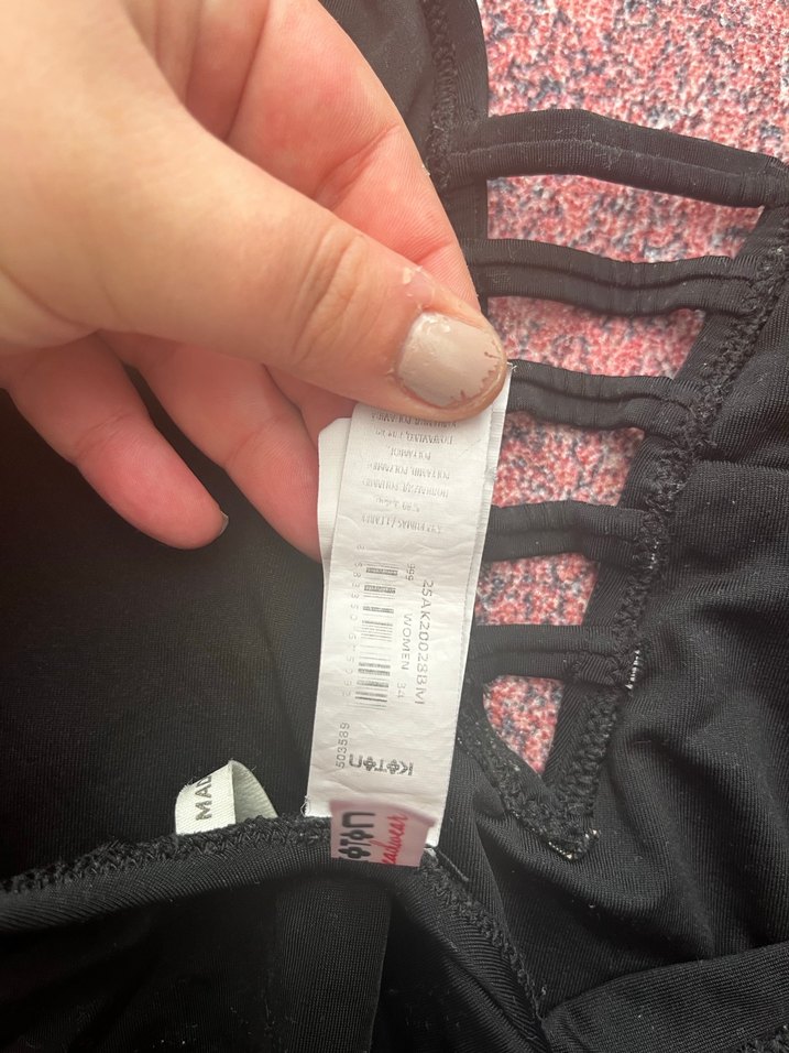 Siyah Strappy Gotik Mayo - Görsel 3