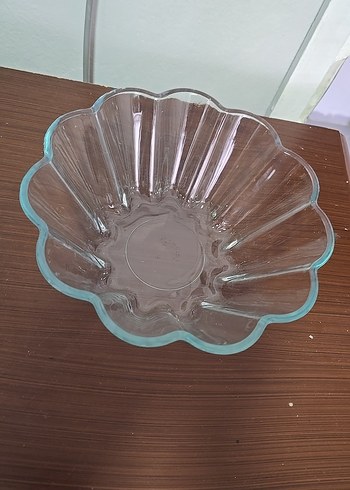 Mavi Kenarlı Cam Kase - Görsel 3