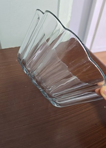 Mavi Kenarlı Cam Kase - Görsel 4