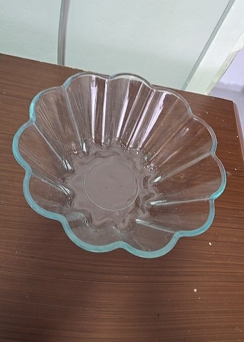 Mavi Kenarlı Cam Kase - Görsel 2