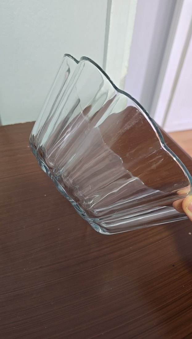 Mavi Kenarlı Cam Kase - Görsel 5