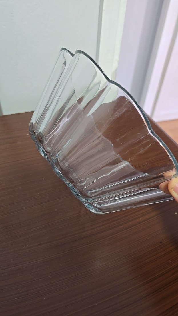 Mavi Kenarlı Cam Kase - Görsel 4