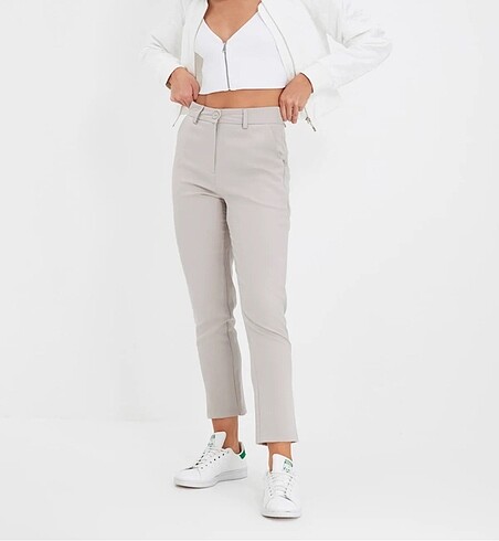 38 Beden Gri basic pantolon