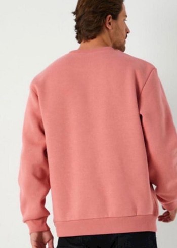 4XL Pembe Oversize Kadın Sweatshirt - Görsel 2