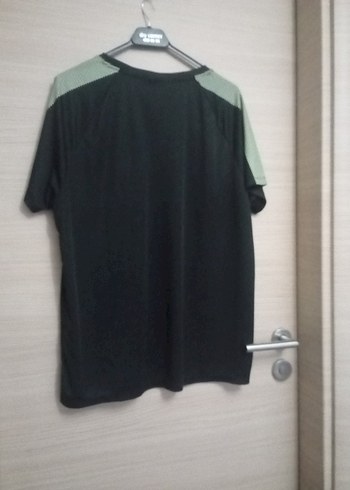 Siyah Spor Erkek Tişörtü, Kısa Kollu, Rahat Kesim - Görsel 6