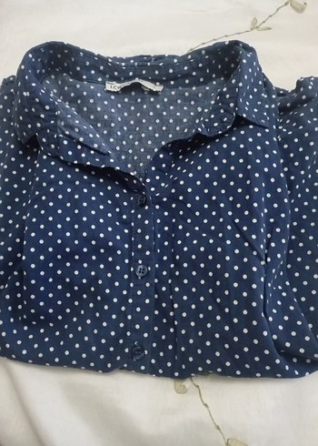 Düğmeli Kolsuz Lacivert Kadın Gömlek - Görsel 6