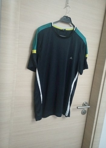 Siyah Spor Erkek Tişörtü, Kısa Kollu, Velcro - Görsel 2