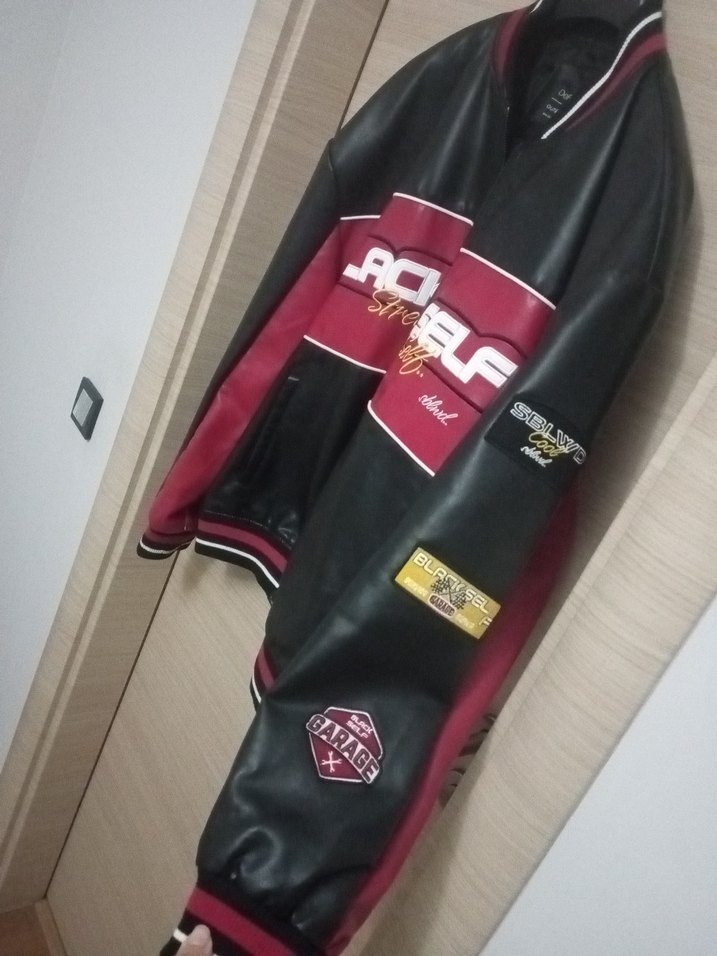 Siyah Deri mont - Görsel 2