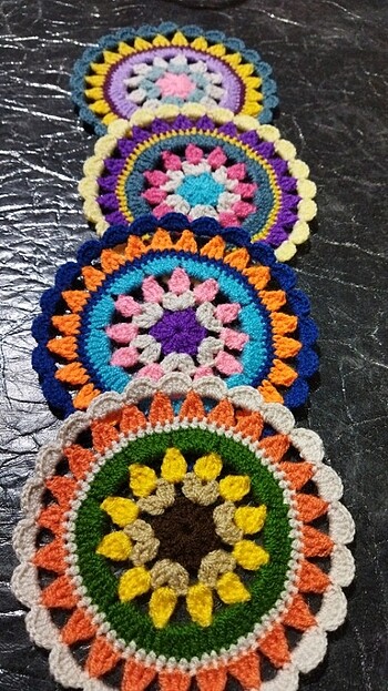 Örgü mandala motifler 