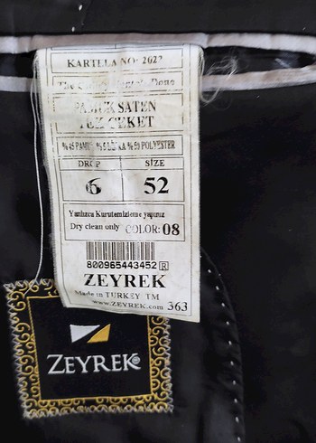 Düğmeli Siyah Erkek Ceket, Normal Boy, Regular Fit, - Görsel 5