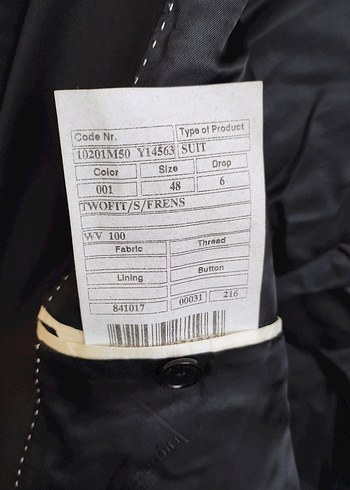 Düğmeli Siyah Erkek Ceket, Normal Boy, Regular Fit, - Görsel 9