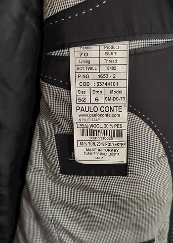 Düğmeli Siyah Erkek Ceket, Normal Boy, Regular Fit, - Görsel 14