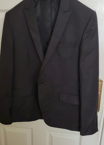 Düğmeli Siyah Erkek Ceket, Normal Boy, Regular Fit, - Görsel 12