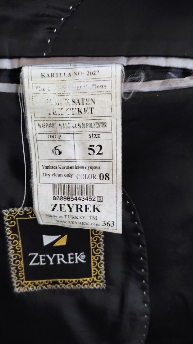 Düğmeli Siyah Erkek Ceket, Normal Boy, Regular Fit, - Görsel 5