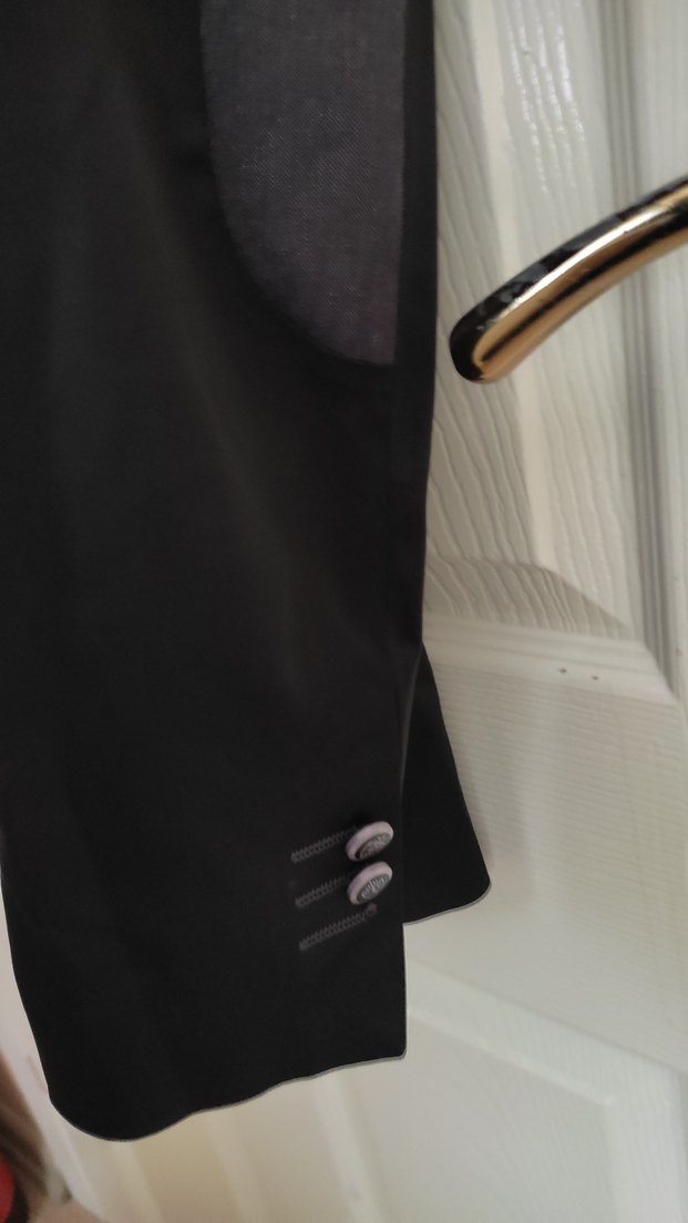 Düğmeli Siyah Erkek Ceket, Normal Boy, Regular Fit, - Görsel 2