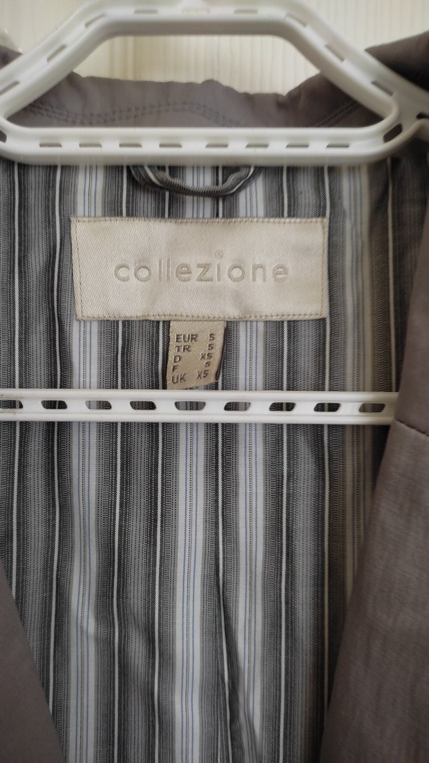 Gri Midi Ceket Düğmeli - Görsel 2