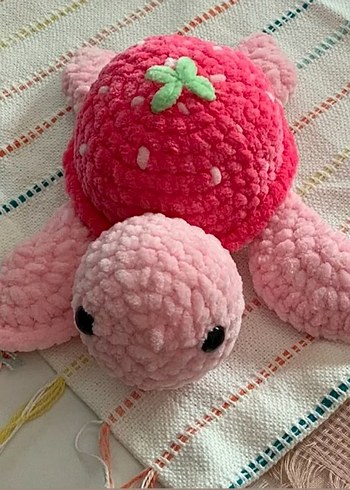 Beden Renk Pastel Renklerde Peluş Oyuncak Kaplumbağalar
