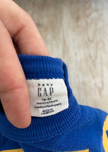 Mavi GAP Baskılı Erkek Çocuk Sweatshirt - Görsel 2
