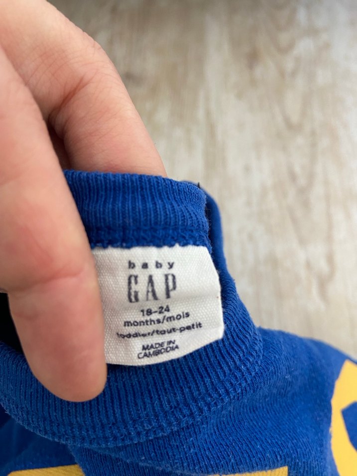 Mavi GAP Baskılı Erkek Çocuk Sweatshirt - Görsel 2