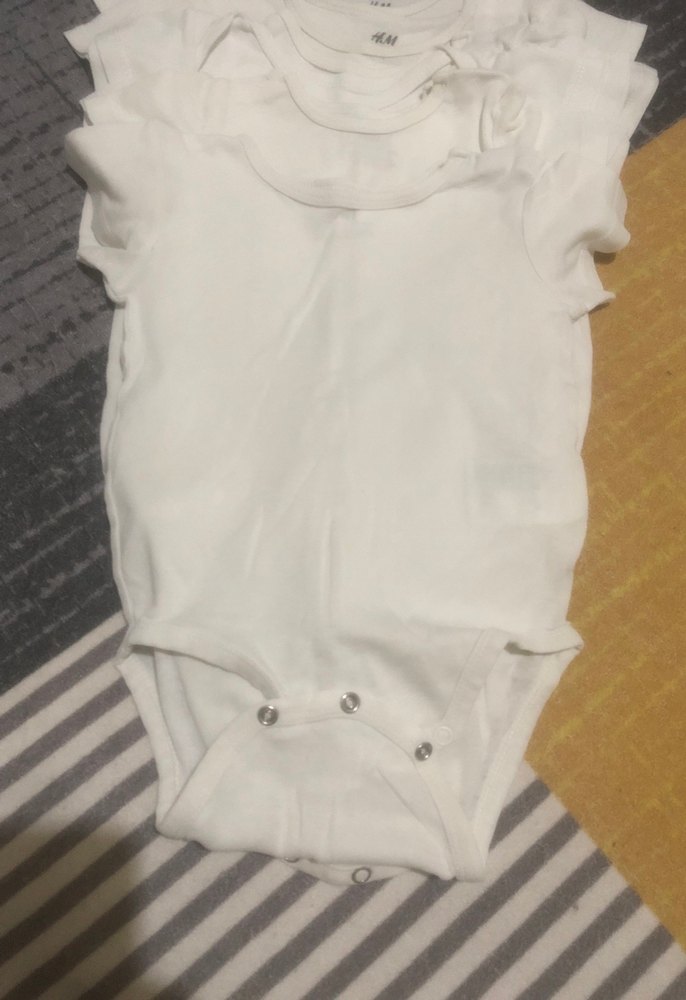 Bebek Erkek Beyaz Pamuklu Body 7 adet 2 adet hediye 1 uzun bir k - Görsel 3