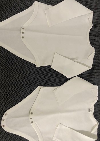 Beyaz Bebek Çıtçıtlı Atlet 6 adet - Görsel 4