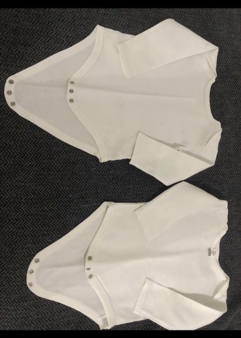 Beyaz Bebek Çıtçıtlı Atlet 6 adet - Görsel 7