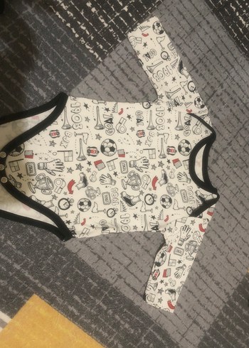 Uzun Kollu Siyah BJK Baskılı Bebek Body - Görsel 6