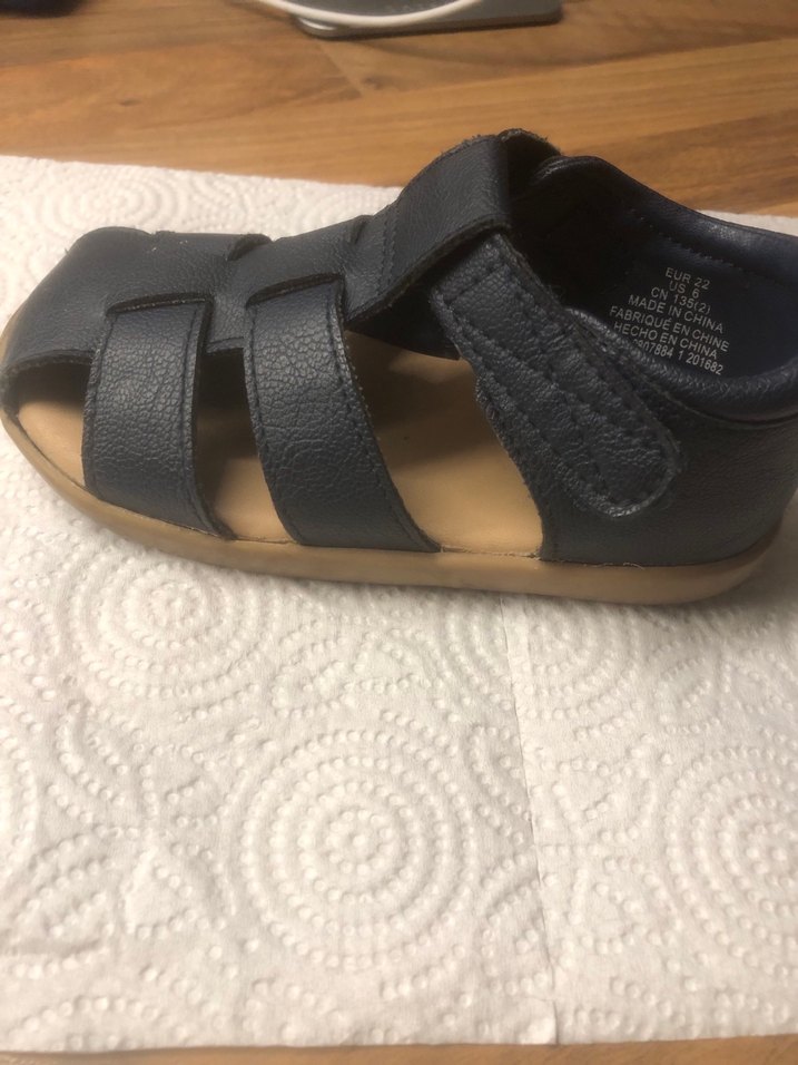 H&M ürünü lacivert Erkek Çocuk Sandalet - Görsel 3