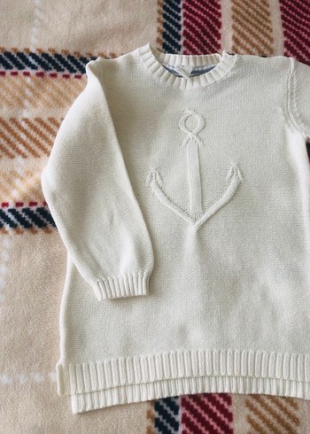 H&M  marka Beyaz Erkek Çocuk Triko Kazak - Görsel 4