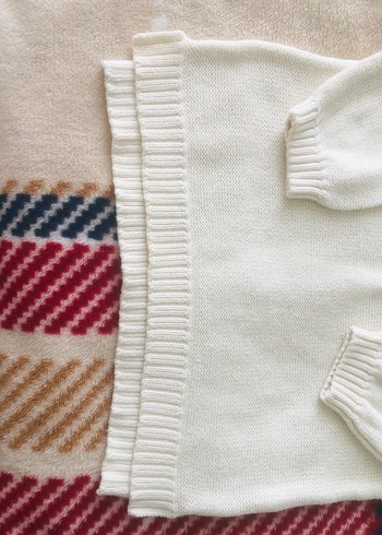 H&M  marka Beyaz Erkek Çocuk Triko Kazak - Görsel 6