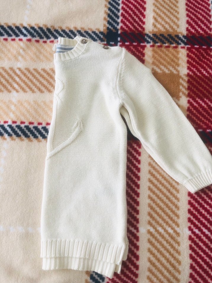 H&M  marka Beyaz Erkek Çocuk Triko Kazak - Görsel 3