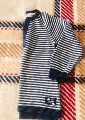 H&M ürünüdür Çizgili Erkek Çocuk Triko Kazak - Görsel 10