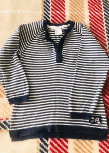 H&M ürünüdür Çizgili Erkek Çocuk Triko Kazak - Görsel 3