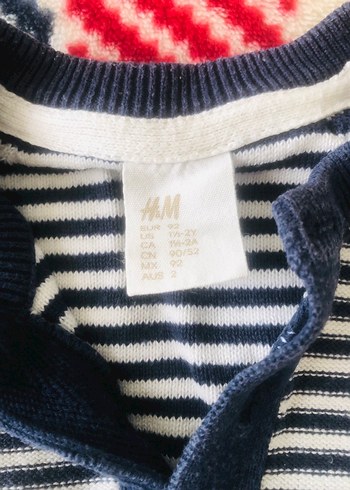 H&M ürünüdür Çizgili Erkek Çocuk Triko Kazak - Görsel 4