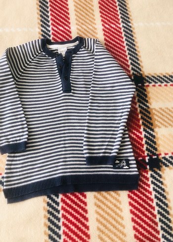 H&M ürünüdür Çizgili Erkek Çocuk Triko Kazak - Görsel 6