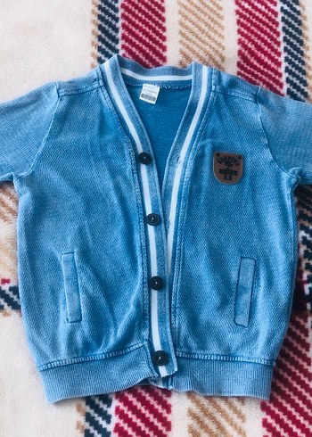 LCW üst ve hm pantolon Mavi Denim Bebek Erkek Takım - Görsel 8