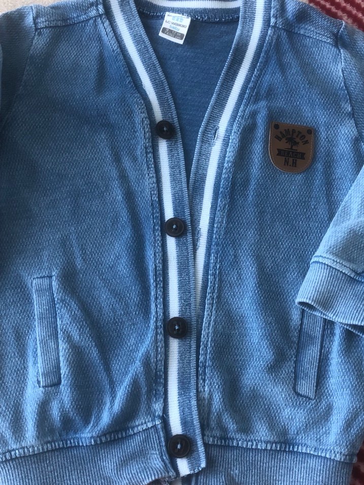 LCW üst ve hm pantolon Mavi Denim Bebek Erkek Takım - Görsel 3