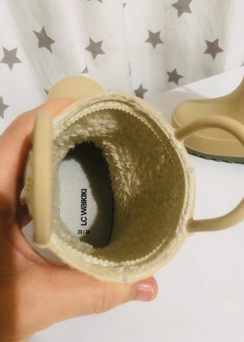 Bej Kız Çocuk Lastik Bot - Görsel 4