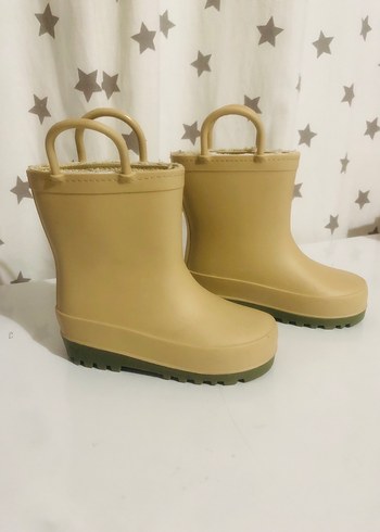 Bej Kız Çocuk Lastik Bot - Görsel 5