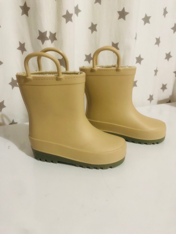 Bej Kız Çocuk Lastik Bot - Görsel 5