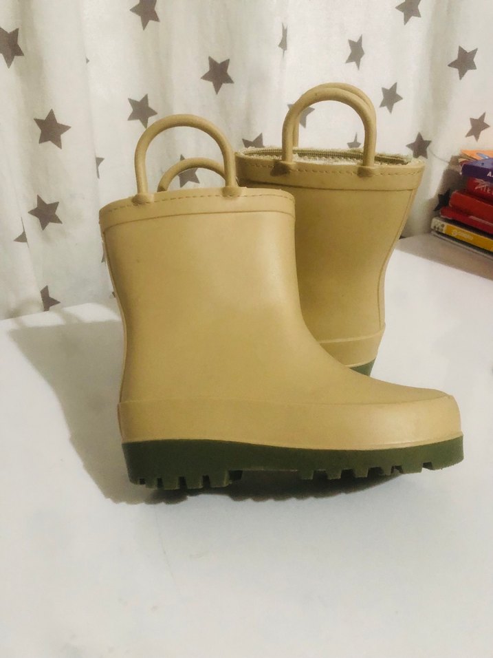 Bej Kız Çocuk Lastik Bot - Görsel 3